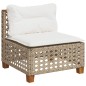 vidaXL 10-tlg. Garten-Sofagarnitur mit Kissen Beige Poly Rattan vidaXL 10-tlg. Garten-Sofagarnitur mit Kissen Beige Poly Rattan