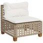 vidaXL 10-tlg. Garten-Sofagarnitur mit Kissen Beige Poly Rattan vidaXL 10-tlg. Garten-Sofagarnitur mit Kissen Beige Poly Rattan