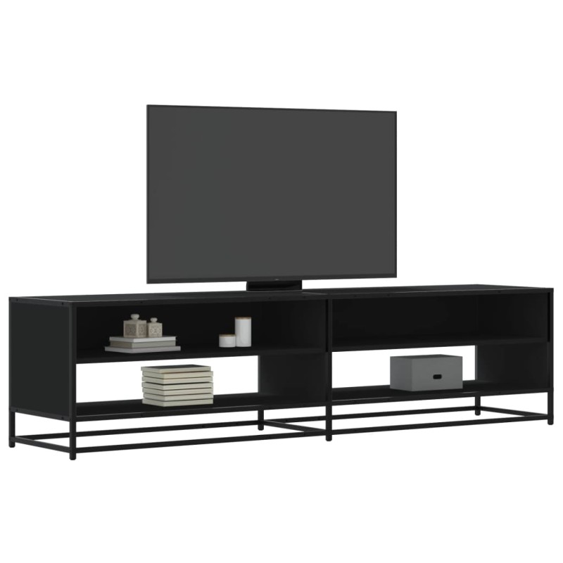 vidaXL TV-Schrank Schwarz 180,5x40x46 cm Holzwerkstoff vidaXL TV-Schrank Schwarz 180,5x40x46 cm Holzwerkstoff
