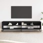 vidaXL TV-Schrank Schwarz 180,5x40x46 cm Holzwerkstoff vidaXL TV-Schrank Schwarz 180,5x40x46 cm Holzwerkstoff