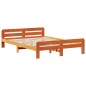 vidaXL Massivholzbett ohne Matratze Wachsbraun 160x200 Kiefernholz vidaXL Massivholzbett ohne Matratze Wachsbraun 160x200 Kiefernholz