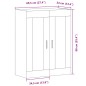 vidaXL Wandschrank Altholz-Optik 69,5x34x90 cm Holzwerkstoff vidaXL Wandschrank Altholz-Optik 69,5x34x90 cm Holzwerkstoff