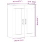 vidaXL Wandschrank Altholz-Optik 69,5x34x90 cm Holzwerkstoff vidaXL Wandschrank Altholz-Optik 69,5x34x90 cm Holzwerkstoff