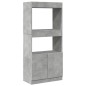 vidaXL Highboard Betongrau 63x33x140 cm Holzwerkstoff vidaXL Highboard Betongrau 63x33x140 cm Holzwerkstoff
