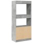 vidaXL Highboard Betongrau 63x33x140 cm Holzwerkstoff vidaXL Highboard Betongrau 63x33x140 cm Holzwerkstoff