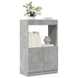vidaXL Highboard Betongrau 63x33x100 cm Holzwerkstoff vidaXL Highboard Betongrau 63x33x100 cm Holzwerkstoff