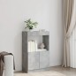 vidaXL Highboard Betongrau 63x33x100 cm Holzwerkstoff vidaXL Highboard Betongrau 63x33x100 cm Holzwerkstoff