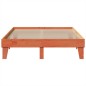 vidaXL Massivholzbett ohne Matratze Wachsbraun 140x190 cm Kiefernholz vidaXL Massivholzbett ohne Matratze Wachsbraun 140x190 cm Kiefernholz