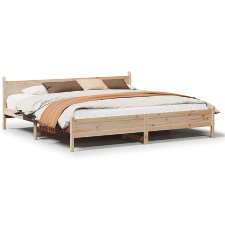 vidaXL Massivholzbett ohne Matratze 180x200 Kiefernholz