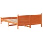 vidaXL Massivholzbett ohne Matratze Wachsbraun 120x200 cm Kiefernholz vidaXL Massivholzbett ohne Matratze Wachsbraun 120x200 cm Kiefernholz