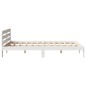 vidaXL Massivholzbett ohne Matratze Weiß 160x200 Kiefernholz vidaXL Massivholzbett ohne Matratze Weiß 160x200 Kiefernholz