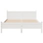 vidaXL Massivholzbett ohne Matratze Weiß 150x200 cm Kiefernholz vidaXL Massivholzbett ohne Matratze Weiß 150x200 cm Kiefernholz