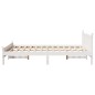 vidaXL Massivholzbett ohne Matratze Weiß 150x200 cm Kiefernholz vidaXL Massivholzbett ohne Matratze Weiß 150x200 cm Kiefernholz