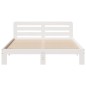 vidaXL Massivholzbett ohne Matratze Weiß 140x190 cm Kiefernholz vidaXL Massivholzbett ohne Matratze Weiß 140x190 cm Kiefernholz