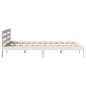 vidaXL Massivholzbett ohne Matratze Weiß 140x190 cm Kiefernholz vidaXL Massivholzbett ohne Matratze Weiß 140x190 cm Kiefernholz