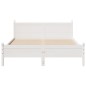 vidaXL Massivholzbett ohne Matratze Weiß 120x190 cm Kiefernholz vidaXL Massivholzbett ohne Matratze Weiß 120x190 cm Kiefernholz