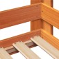 vidaXL Massivholzbett ohne Matratze Wachsbraun 100x200 Kiefernholz vidaXL Massivholzbett ohne Matratze Wachsbraun 100x200 Kiefernholz