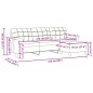 vidaXL 3-Sitzer-Sofa mit Hocker Schwarz 210 cm Samt vidaXL 3-Sitzer-Sofa mit Hocker Schwarz 210 cm Samt