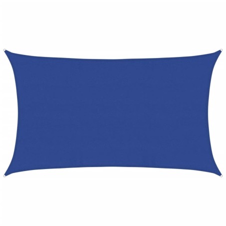 vidaXL Sonnensegel 160 g/m² Rechteckig Blau 5x8 m HDPE