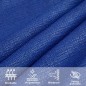 vidaXL Sonnensegel 160 g/m² Rechteckig Blau 5x8 m HDPE vidaXL Sonnensegel 160 g/m² Rechteckig Blau 5x8 m HDPE