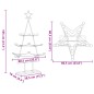 vidaXL Metall-Weihnachtsbaum zum Dekorieren Schwarz 105 cm vidaXL Metall-Weihnachtsbaum zum Dekorieren Schwarz 105 cm