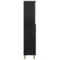 vidaXL Badschrank Schwarz 38x33x160 cm Massivholz Mango vidaXL Badschrank Schwarz 38x33x160 cm Massivholz Mango