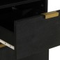 vidaXL Badschrank Schwarz 38x33x160 cm Massivholz Mango vidaXL Badschrank Schwarz 38x33x160 cm Massivholz Mango