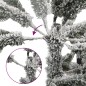 vidaXL Künstlicher Weihnachtsbaum Schlank mit Schnee 240 cm PVC & PE vidaXL Künstlicher Weihnachtsbaum Schlank mit Schnee 240 cm PVC & PE