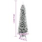 vidaXL Künstlicher Weihnachtsbaum Schlank mit Schnee 240 cm PVC & PE vidaXL Künstlicher Weihnachtsbaum Schlank mit Schnee 240 cm PVC & PE