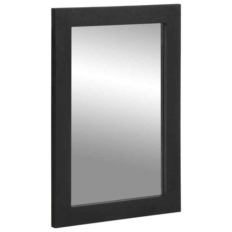 vidaXL Badspiegel Schwarz 50x70x2,5 cm Holzwerkstoff und Messing vidaXL Badspiegel Schwarz 50x70x2,5 cm Holzwerkstoff und Messing
