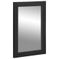 vidaXL Badspiegel Schwarz 50x70x2,5 cm Holzwerkstoff und Messing vidaXL Badspiegel Schwarz 50x70x2,5 cm Holzwerkstoff und Messing
