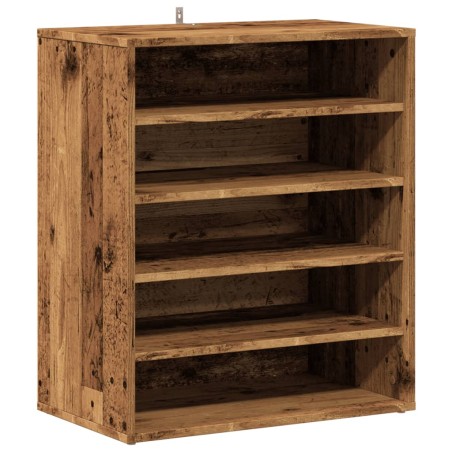 vidaXL Schuhregal Altholz-Optik 60x35x70 cm Holzwerkstoff