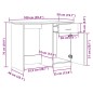 vidaXL Schreibtisch Altholz-Optik 100x50x76 cm Holzwerkstoff vidaXL Schreibtisch Altholz-Optik 100x50x76 cm Holzwerkstoff