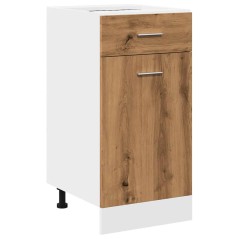vidaXL Schubunterschrank Artisan-Eiche 40x46x81,5 cm Holzwerkstoff