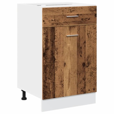 vidaXL Schubunterschrank Altholz-Optik 50x46x81,5 cm Holzwerkstoff