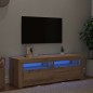 vidaXL TV-Schrank mit LED Artisan-Eiche 120x35x40 cm Holzwerkstoff vidaXL TV-Schrank mit LED Artisan-Eiche 120x35x40 cm Holzwerkstoff