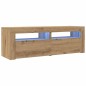 vidaXL TV-Schrank mit LED Artisan-Eiche 120x35x40 cm Holzwerkstoff vidaXL TV-Schrank mit LED Artisan-Eiche 120x35x40 cm Holzwerkstoff