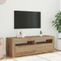 vidaXL TV-Schrank mit LED Artisan-Eiche 120x35x40 cm Holzwerkstoff vidaXL TV-Schrank mit LED Artisan-Eiche 120x35x40 cm Holzwerkstoff