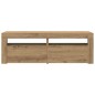 vidaXL TV-Schrank mit LED Artisan-Eiche 120x35x40 cm Holzwerkstoff vidaXL TV-Schrank mit LED Artisan-Eiche 120x35x40 cm Holzwerkstoff