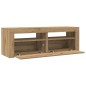 vidaXL TV-Schrank mit LED Artisan-Eiche 120x35x40 cm Holzwerkstoff vidaXL TV-Schrank mit LED Artisan-Eiche 120x35x40 cm Holzwerkstoff