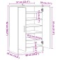 vidaXL Schuhschrank Altholz-Optik 60x35x92 cm Holzwerkstoff vidaXL Schuhschrank Altholz-Optik 60x35x92 cm Holzwerkstoff