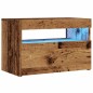 vidaXL TV-Schrank mit LED-Leuchten Altholz-Optik 60x35x40 cm vidaXL TV-Schrank mit LED-Leuchten Altholz-Optik 60x35x40 cm