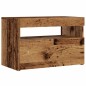 vidaXL TV-Schrank mit LED-Leuchten Altholz-Optik 60x35x40 cm vidaXL TV-Schrank mit LED-Leuchten Altholz-Optik 60x35x40 cm