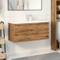 vidaXL Waschbeckenunterschrank mit Einbaubecken Artisan-Eiche vidaXL Waschbeckenunterschrank mit Einbaubecken Artisan-Eiche