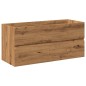 vidaXL Waschbeckenunterschrank mit Einbaubecken Artisan-Eiche vidaXL Waschbeckenunterschrank mit Einbaubecken Artisan-Eiche