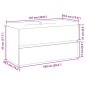 vidaXL Waschbeckenunterschrank mit Einbaubecken Artisan-Eiche vidaXL Waschbeckenunterschrank mit Einbaubecken Artisan-Eiche