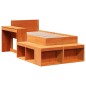 vidaXL Massivholzbett ohne Matratze Wachsbraun 90x190 cm Kiefernholz vidaXL Massivholzbett ohne Matratze Wachsbraun 90x190 cm Kiefernholz