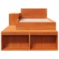 vidaXL Massivholzbett ohne Matratze Wachsbraun 90x190 cm Kiefernholz vidaXL Massivholzbett ohne Matratze Wachsbraun 90x190 cm Kiefernholz