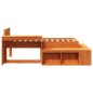 vidaXL Massivholzbett ohne Matratze Wachsbraun 90x190 cm Kiefernholz vidaXL Massivholzbett ohne Matratze Wachsbraun 90x190 cm Kiefernholz
