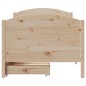 vidaXL Massivholzbett ohne Matratze 75x190 cm Kiefernholz vidaXL Massivholzbett ohne Matratze 75x190 cm Kiefernholz